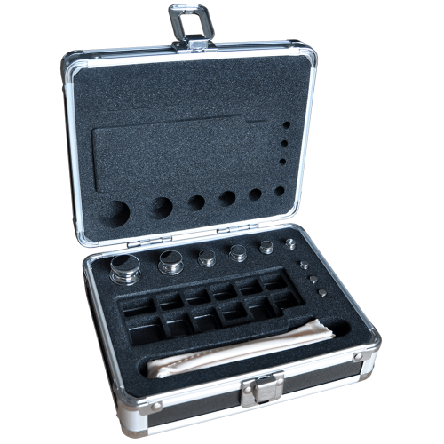 Adam Equipment OIML Stainless Steel F1 1g - 100g Calibration Weight Set and Carry Case - Click Image to Close